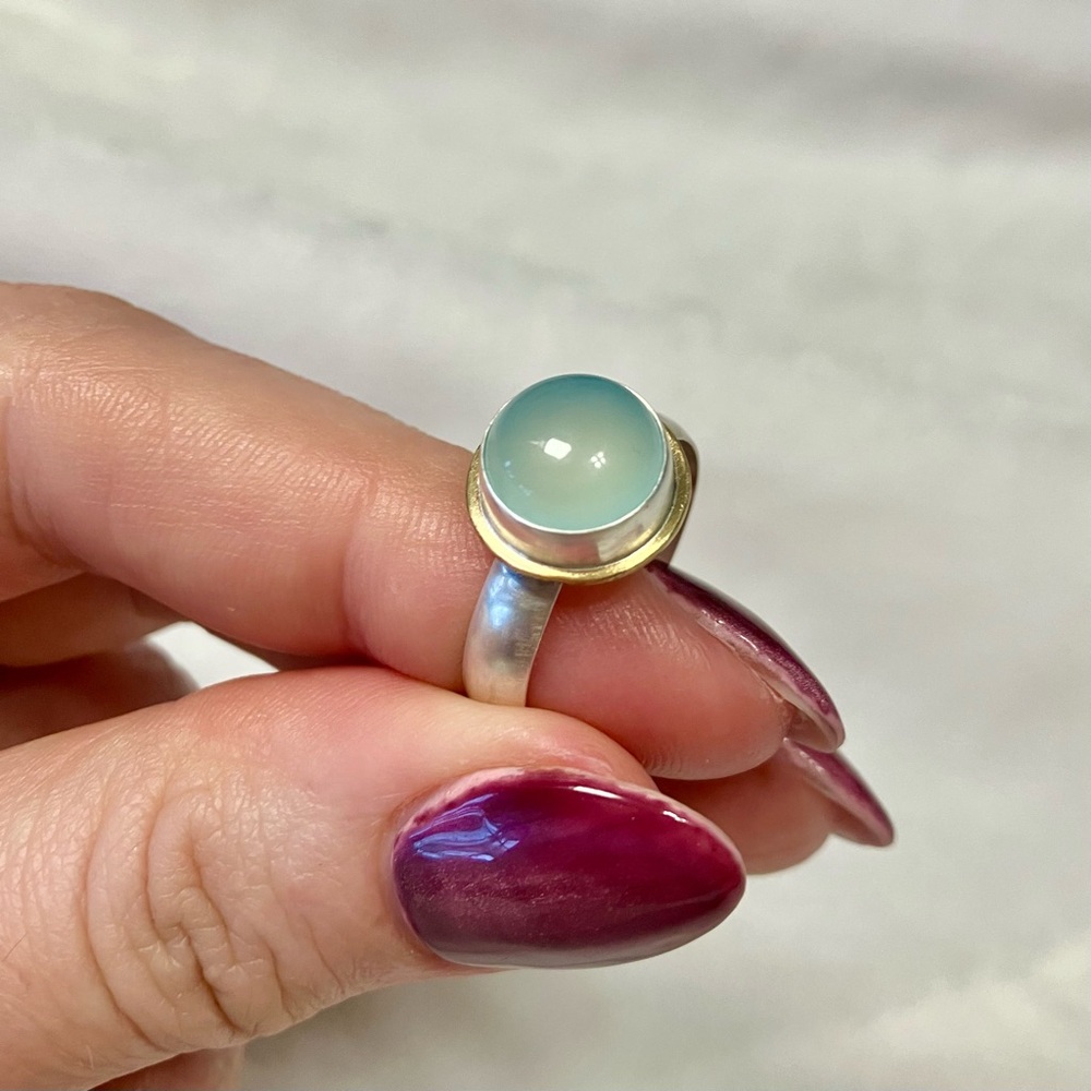 Silver Chalcedony Ring - image 2